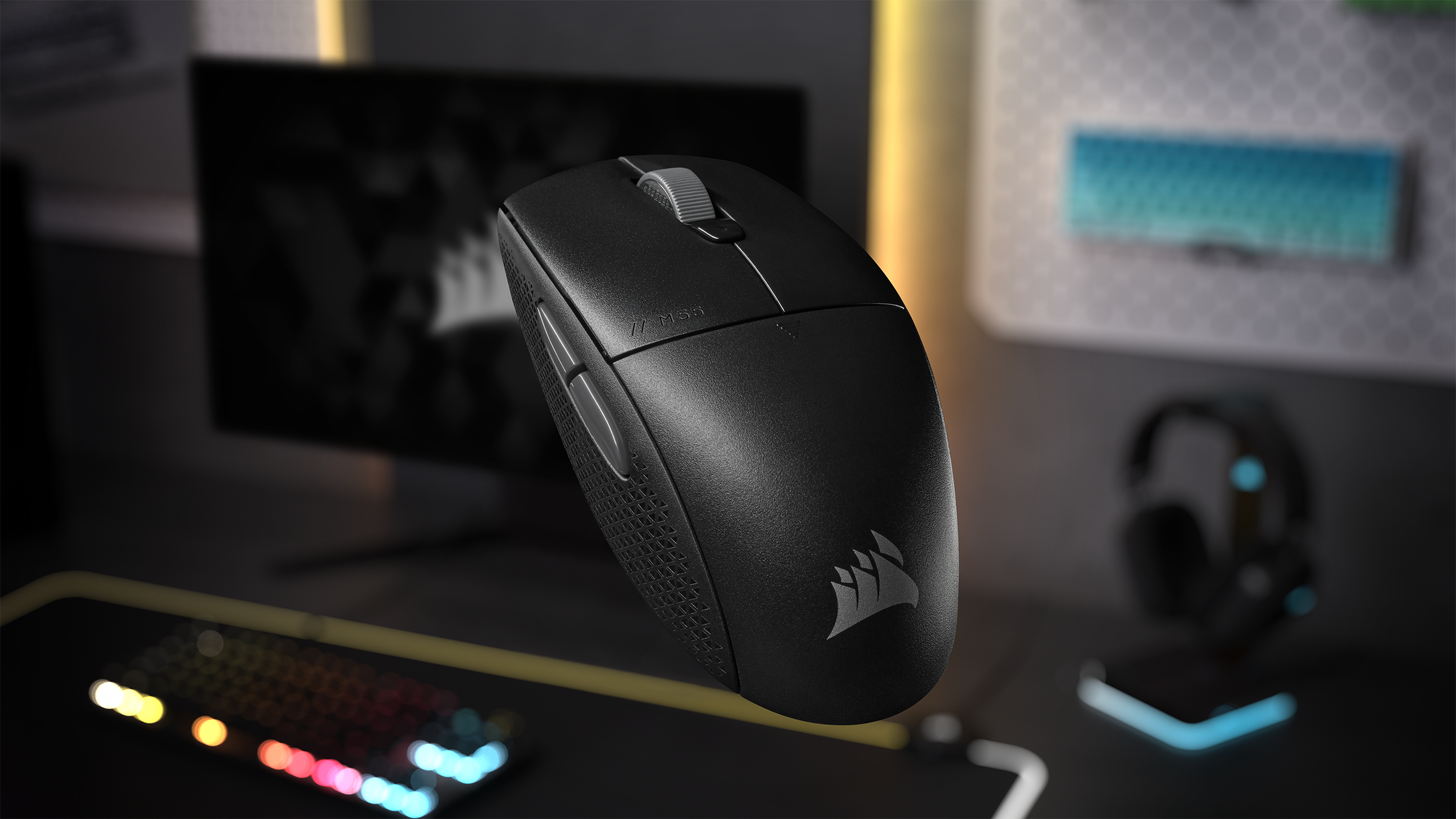 Corsair M55 Wireless Gaming Mouse Gray photo 8