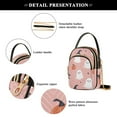 thumbnail image 4 of FORMRS Crossbody Bag for Women Quilted Travel Shoulder Cell Phone Purse with Chain Strap Handbag, Pink Cartoon Halloween, 4 of 7
