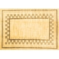 thumbnail image 1 of Ahgly Company Machine Washable Indoor Rectangle Solid Brown Modern Area Rugs, 3' x 5', 1 of 4