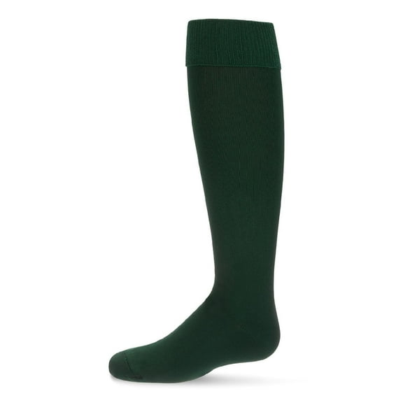 MeMoi Cuffed Opaque Knee High Socks - Girls - Female, 9-11, Dark Hunter Green