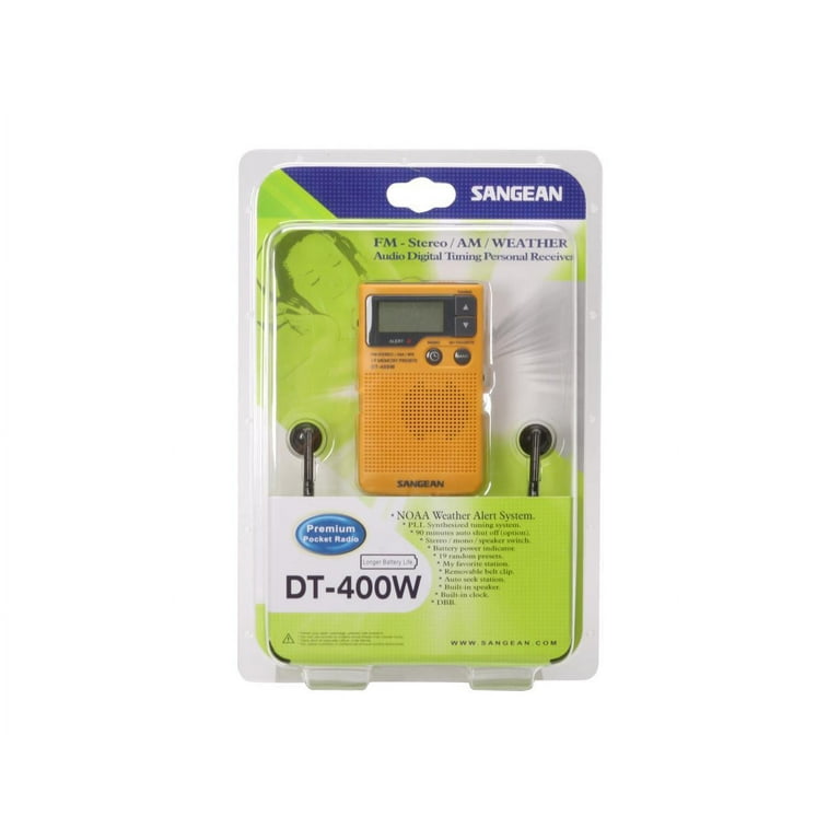 Sangean Digital AM/FM Pocket Radio, Personal Power, Weather Sangean Digital AM/FM Pocket Radio, Personal Power, Weather
