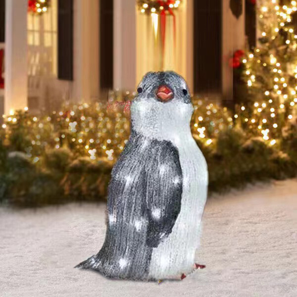 lighted penguin christmas decorations