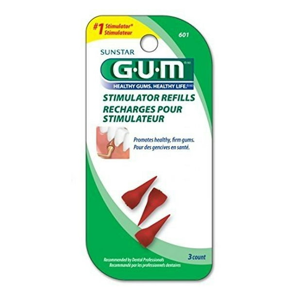 GUM Stimulator Refills, 3 Count