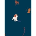 thumbnail image 3 of Barbie's Pups Removable Vinyl Wallpaper, Navy, 3 of 3