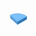 thumbnail image 1 of 200PCS 1/4 CIRCLE TILE 1X1 Compatible 25269 Round & Angles Self-Locking Bricks Building Blocks Toys Accessories Light Blue 200 pcs, 1 of 6