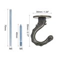 thumbnail image 4 of Uxcell Ceiling Hooks with Hardware Zinc Alloy Bronze 34x55mm 6Pcs for Hanging Plants, 4 of 6