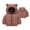 Coffee-04, variant on Sentuca Kids Puffer Jackets for Girls Boys Casual Long Sleeve Hooded Jackets Outdoor Sports Windproof Outerwear with Pockets
