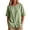Green, variant on Women's Short Sleeve Cotton Linen Button Down Shirt Slanted Hem Relaxed Fit Breathable Casual Work Top
