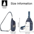 thumbnail image 6 of Sling Bag for Women Crossbody Fanny Packs for Women Leather Sling Chest Bag, 6 of 7