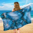 thumbnail image 6 of XYZCANDO Blue Marble with Gold Veins Pattern Breathable Car Seat Cover, Washable Stain Resistant Machine Washable Versatile Car Seat Towel for Cars, 6 of 11