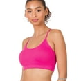 thumbnail image 1 of Zenana Women & Plus Cross Back Padded Seamless Bralette Sports Bras with Adjustable Strap, 1 of 2