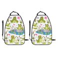 thumbnail image 2 of Uemuo Cartoon Frogs Printed Car Back Seat Protector,2 Pcs Backseat Car Organizer, Kick Mats Back Seat Protector , Back Seat Organizer for Kids, 2 of 8