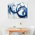 thumbnail image 2 of Acheng Large Canvas Wall Art Blue Abstract Art Wall Decor Wall Art for Living Room Paintings for Wall Decorations Bedroom Decor Aesthetic Framed Office Artwork Wall Decor  16x12in, 2 of 6