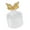6302 Golden, variant on RYUJNDK Crystal Inspired Candy Container Featuring Gold Silver Butterflies For Event Tabletop Decoration
