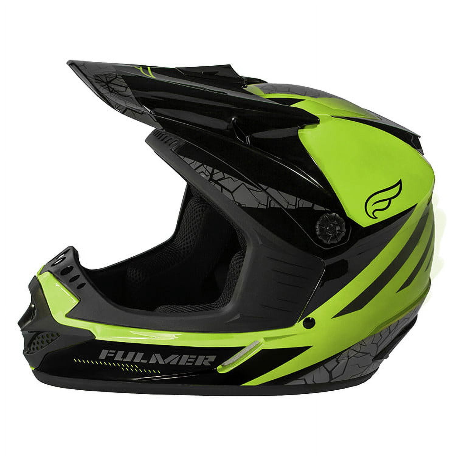Fulmer 253 FJ2 MPX Quake Youth MX Offroad Helmet Hi-Vis LG