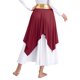 thumbnail image 3 of Falda elegante de adoración para mujer, disfraz de danza lírica de Ballet litúrgico, faldas de baile de alabanza con dobladillo asimétrico de cintura alta, 3 of 5