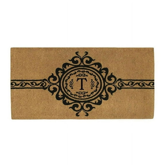 Calloway Mills Garbo Monogram Outdoor Doormat, Extra-thick 3' x 6' (Letter T)