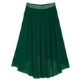 thumbnail image 5 of Aislor Girls Ballet Modern Jazz Dance Maxi Skirt Irregular Practice Lyrical Ballerina Green 12, 5 of 7