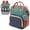 Multicolor, variant on Diaper Bag Backpack, DERSTUEWE Diaper Backpack, Baby Bag with Insulated Bottle Pockets, Unisex, Black