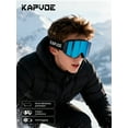 thumbnail image 2 of KAPVOE Magnetic Ski Goggles Snowboard Goggles for Men Women Snow Glasses OTG Anti Fog 1OO% UV Protection, 2 of 6