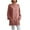 Pink, variant on ShiShine Long Sleeve Shirts for Women with Pockets Tunics Tops Crew Neck Casual Lightweight Fall Spring Blouse