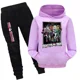 thumbnail image 3 of Nueva sudadera con capucha Monster High Boutique, ropa para correr para niños, sudadera con capucha y pantalones, conjunto de 2 piezas, ropa deportiva para niñas pequeñas, 3 of 5