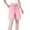 Pink, variant on GZWYHT Shorts Casual Women's High Waist,Summer Beach Drawstring Comfortable Pockets Swimming Shorts Solid Fitness Shorts High Waist Drawstring Casual Pocket Pants,Purple XL