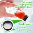 thumbnail image 3 of 1 count 1oz Glass  bottles 30ml with Black Screw Caps, Clear Glass Vials, Leak-Proof Glass Bottle Small Liquid Sample Vial, Leak-Proof Vial (1), 3 of 6