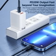 thumbnail image 3 of Toocki-Cable Lightning USB C para iPhone, Cable de carga rápida tipo C para iPhone 14, 13, 12, 11 Pro, Max, XS, XR, 8, 7 Plus, PD, 20W, 3 of 4