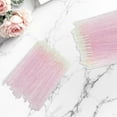 thumbnail image 4 of Unique Bargains 100 Pcs Disposable Barreled Lip Brush for Vacation Pink Plastic Flocking, 4 of 5