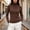Coffee, variant on Women's Fitted Turtleneck Sweater, Long Sleeve Raglan Slim Fit Knit Pullover Top for Layering