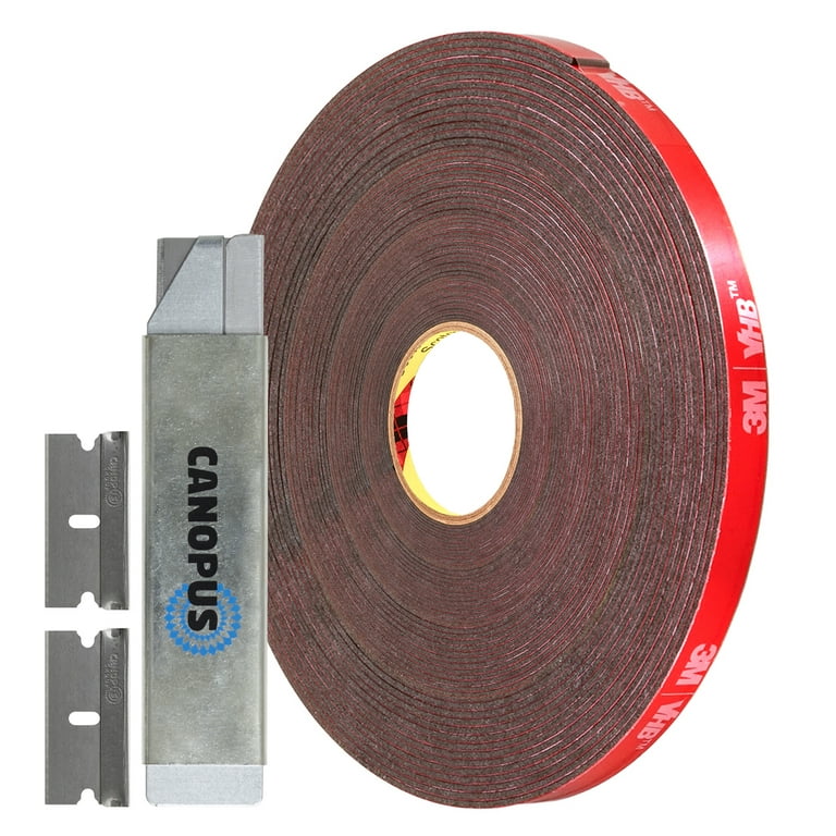 3M Double Sided Tape Mounting Tape Heavy Duty 164 ft Length 0.4 inch Width for 5050 5630 SMD LED Strip Lights (10mm Tape Strong Adhesive)