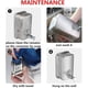 thumbnail image 3 of Dispensador de jabón, dispensador de jabón manual de acero inoxidable para montaje en pared, dispensador de jabón comercial para baño, cocina, mercado, hotel, restaurante (800 ml), 3 of 4