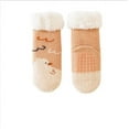 thumbnail image 1 of XASZHN Rends Baby Slipper Socks Christmas Toddler Fuzzy Socks Warm Non Winter Socks Rose Gold 2-4Years, 1 of 5
