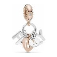 thumbnail image 2 of Pandora Sterling Silver and Rose Gold Family Letters Dangle Pendant Charm, 2 of 3