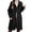 Black, variant on Classic Trench Coat For Girls Long Coat With Lapel Collar Timeless Outerwear For School And Casual Wear Girls Jacket Coat,Sizes 10-11 Years