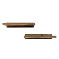 thumbnail image 2 of del Hutson Designs 24 Inch Rustic Luxe Wooden Floating Shelves, Dark Walnut, 2 of 6