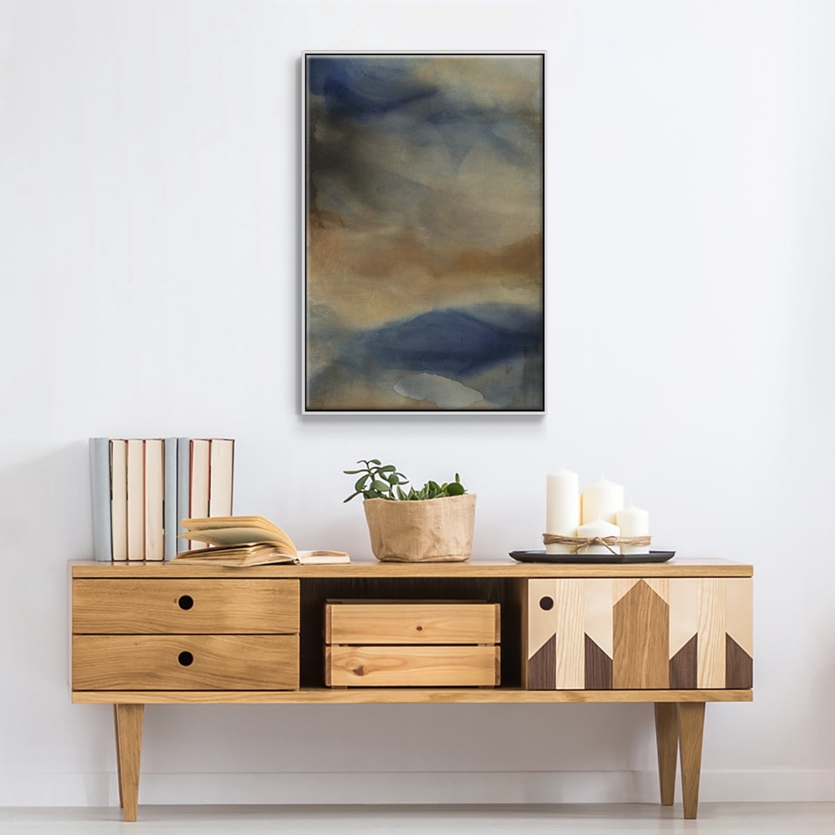 Reflection Framed Premium Gallery Wrapped Canvas - Ready to Hang - 17 x 25 - White Floating Frame