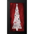 thumbnail image 2 of Grey, Jace 14x24 Black Modern Framed Museum Art Print Titled - Checked Christmas Tree, 2 of 5