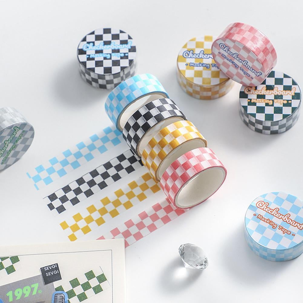 Checkerboard Series Washi Tape Diy Diary Decorative Scrapbook Stickers N3A8