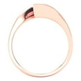 thumbnail image 4 of Solitaire Engagement Ring for Women - 2ct Simulated Blue Sapphire in 14K Rose Gold Promise Ring, 4 of 6