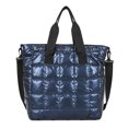 thumbnail image 2 of Bolsa Bolso de mano acolchado de algodón para mujer. bolso de hombro grande con cremallera (azul) Ehuebsd Nuevos Originales, 2 of 9