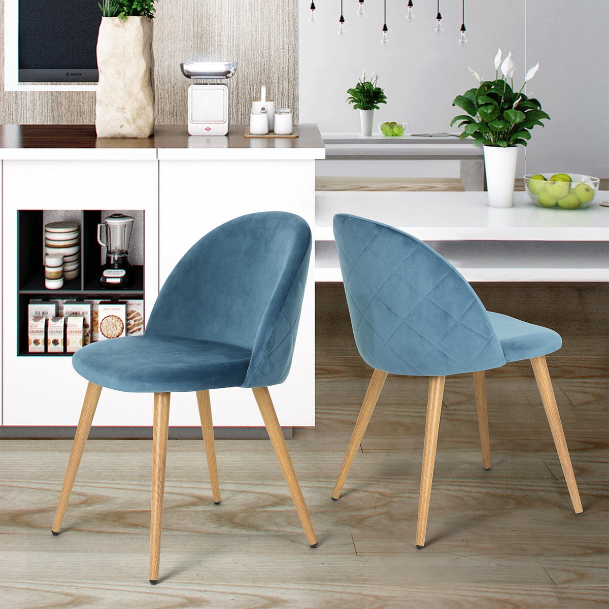 Furniture R Dining Chairs Set Of 2 Velvet Fabric Accent Chair 2 Velvet Fabric Accent Chair