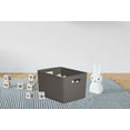 thumbnail image 6 of Superio 22L Large Brown Ribbed Storage Bin with Lid, Plastic (2 Pack), 6 of 9