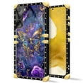 thumbnail image 2 of FKBRCL4U Compatible with Samsung Galaxy S22 Case, Glistening Golden Butterfly Vibrant Purple Blue Luxury Golden Decoration for Girl Women Soft TPU Shockproof Protective Hard PC Back, 2 of 7