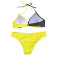 thumbnail image 4 of Puntoco Womens swimsuits clearance,Womens Padded Push-Up Bra Bikini Set Swimsuit Bathing Suit Swimwear Beachwear Gray, 4 of 6