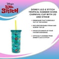 thumbnail image 7 of Disney Lilo & Stitch Tropical Summer Icons Carnival Cup with Lid and Straw, 7 of 7
