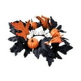 thumbnail image 3 of Corona decorativa de Halloween Strade Fareast Limited calabaza naranja, 3 of 8