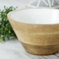 thumbnail image 3 of VIP WC1011 Bowl, 6-inch Diameter, Mango wood, White, 3 of 4