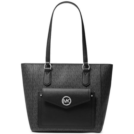 Michael Kors Women's Joey Medium Flap Pocket Tote Black Size Regular